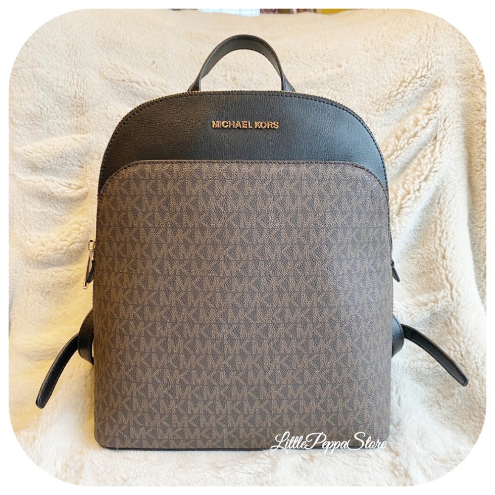 MICHAEL KORS EMMY BACKPACK MK BROWN/BLACK